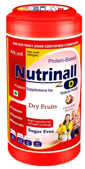 Nutrinall D 200gms – Nutritional Supplement for  Diabetic People