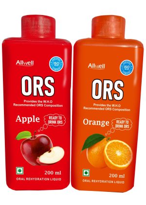 ORS Liquid Bottle 200ml Orange Flavor – Rehydration Solution