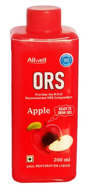 ORS Liquid Bottle 200ml Apple Flavor – Rehydration Solution