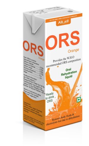 ORS LIQUID Tetra Pack 200ml Orange flavor – Hydration Solution