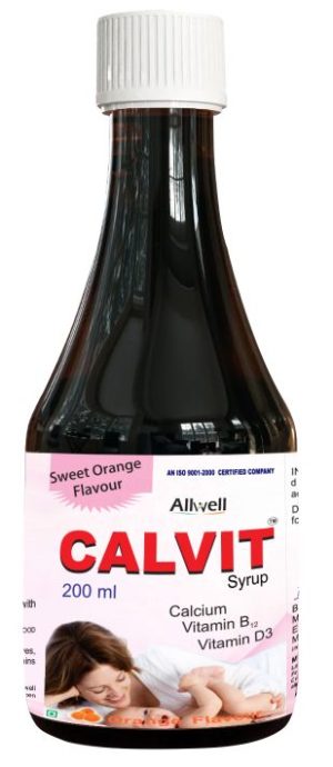 CALVIT [Box 200ml X 60] – Syrup with calcium and vitamin B12 and D3